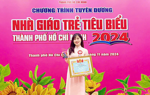 Cô Nguyễn Thị Trang – Đạt danh hiệu nhà giáo trẻ tiêu biểu TP HCM năm 2024