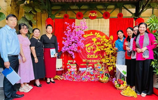 Công Đoàn trường Ngô Thời Nhiệm đạt giải III Hội thi thiết kế & trang trí cành mai, cành đào Xuân Bính Ngọ 2026