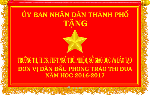 Đơn vị dẫn đầu phong trào thi đua năm học 2016 - 2017