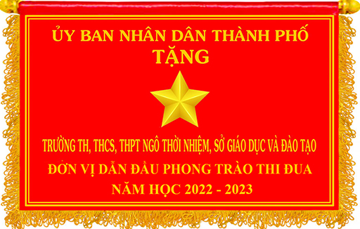 Đơn vị dẫn đầu phong trào thi đua năm học 2022 - 2023