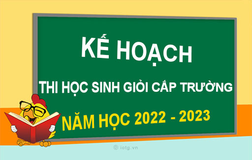 [HCM] Kế hoạch tổ chức thi học sinh giỏi cấp trường, năm học 2022 - 2023