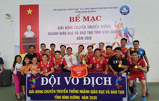 Trường Ngô Thời Nhiệm Bình Dương Vô địch bóng chuyền Nam năm 2020