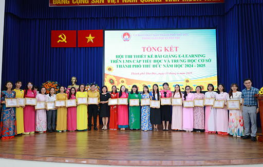 Trường Ngô Thời Nhiệm đạt thành tích cao trong kỳ thi thiết kế bài giảng E-Learning cấp thành phố Thủ Đức