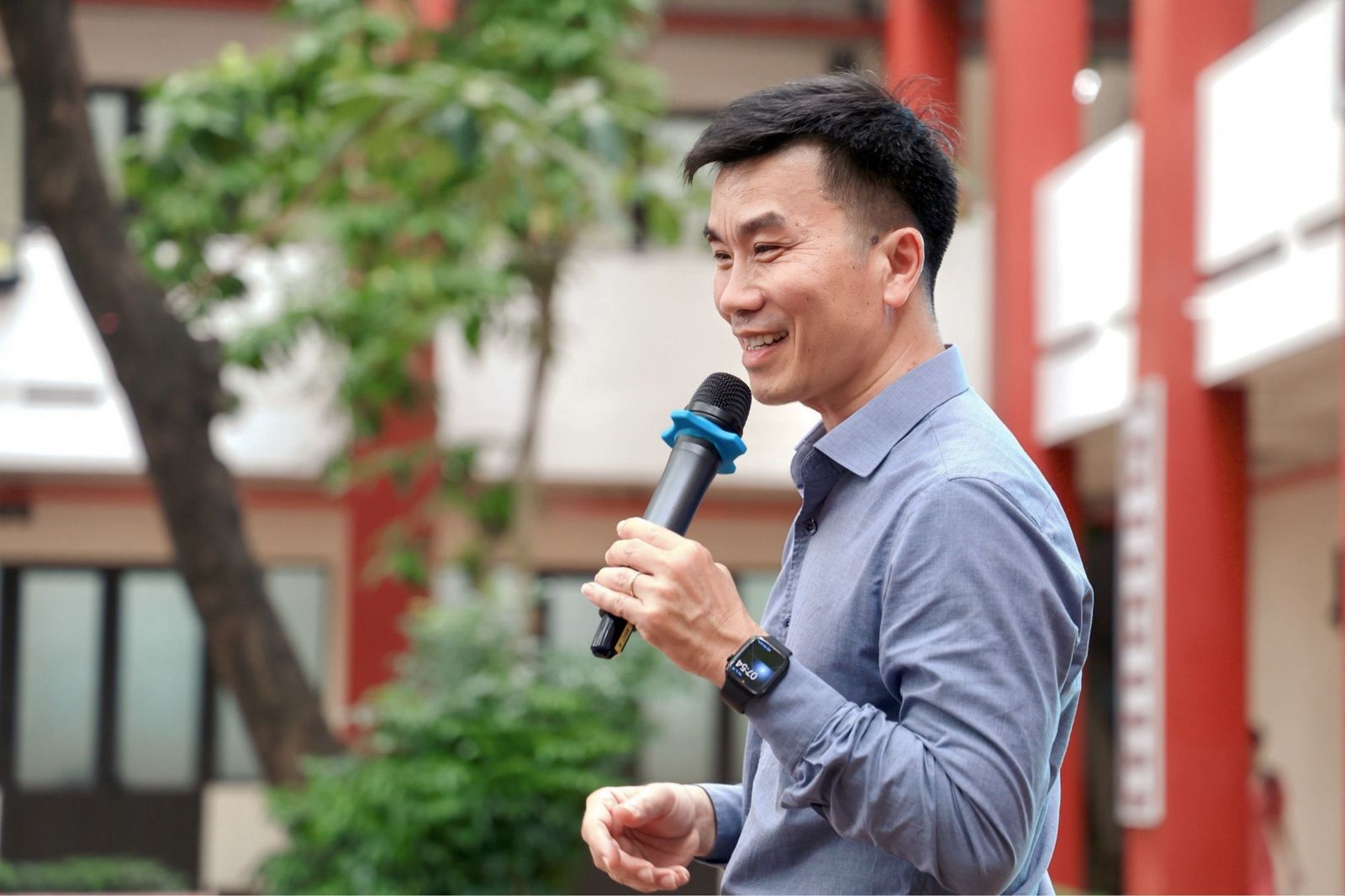 Thầy Nguyễn Hữu Tài, Phó Hiệu trưởng Trường Ngô Thời Nhiệm, chia sẻ về việc lựa chọn môn học với các bạn học sinh khối 10
