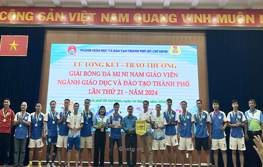 Trường Ngô Thời Nhiệm cống hiến trận chung kết đỉnh cao tại giải Bóng đá Mini nam giáo viên Ngành Giáo dục và Đào tạo thành phố Hồ Chí Minh lần thứ 21